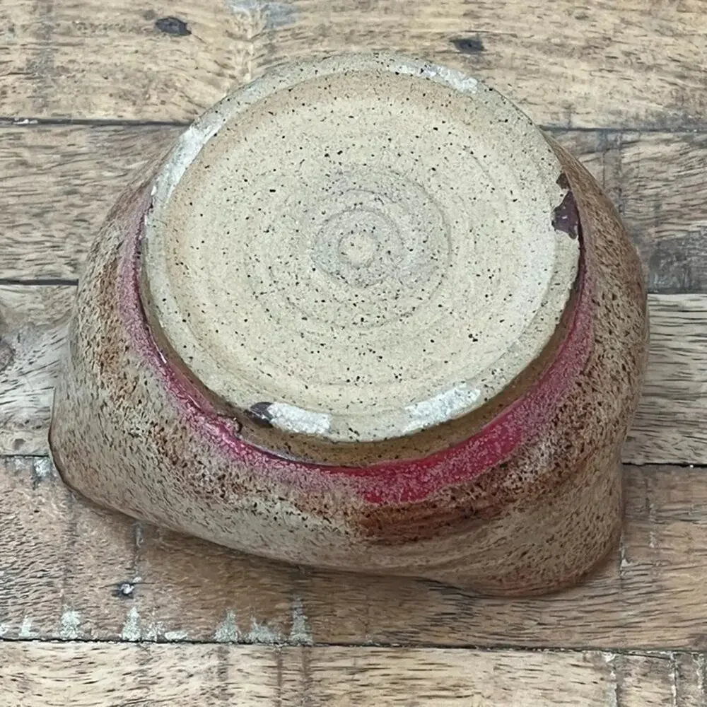 Studio Art Pottery Ceramic Organic Bowl 4.5